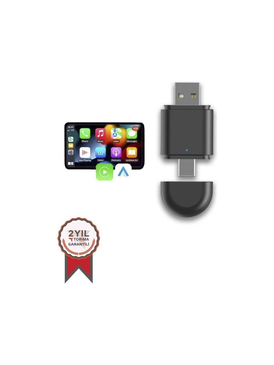 TAB06 2in1 Usb Araç İçi Carplay