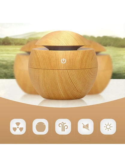 Round Wood Hava Nemlendirici Humidifier