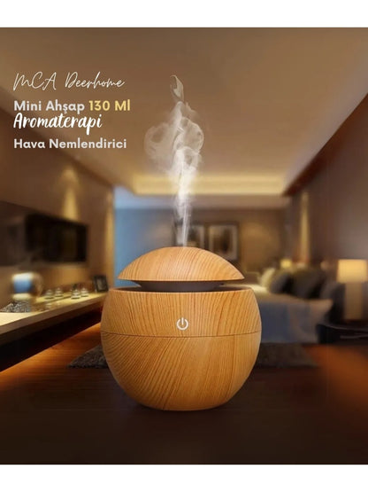 Round Wood Hava Nemlendirici Humidifier