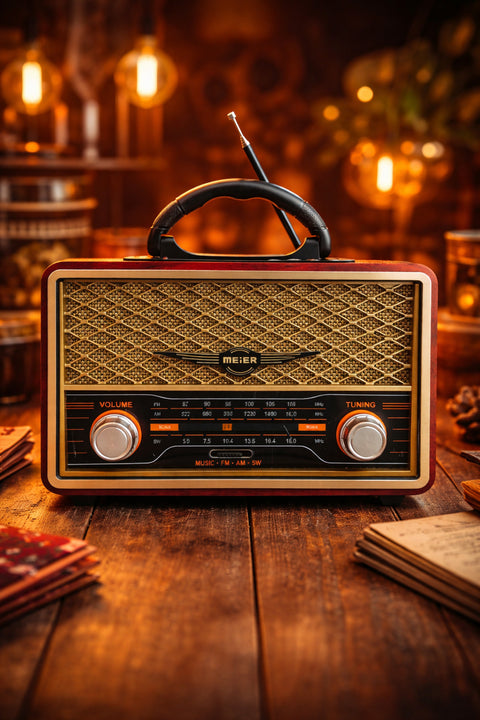M-156BT Nostaljik Radyo Görünümlü Bluetooth,Hafıza Kartı,Usb Bellek