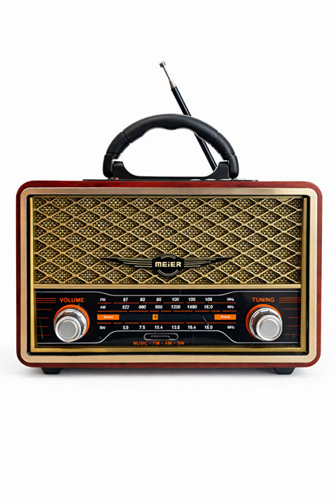 M-156BT Nostaljik Radyo Görünümlü Bluetooth,Hafıza Kartı,Usb Bellek