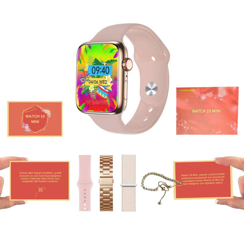 Harvox Watch 10 Mini Akıllı Saat (Valentine Edition)