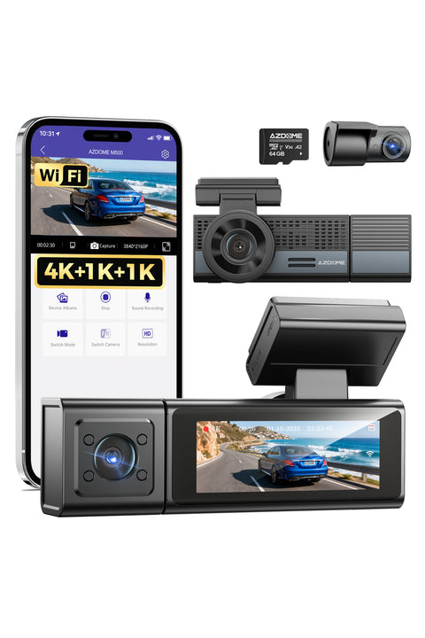 Compact Design WiFi Quad Araç Kamerası