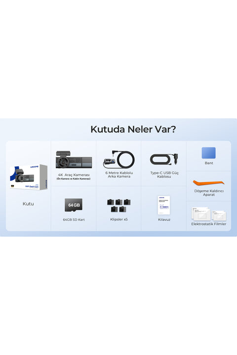 Compact Design WiFi Quad Araç Kamerası