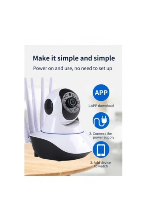 Int-Cmr11 5 Antenli WiFi Güvenlik Kamerası 360°