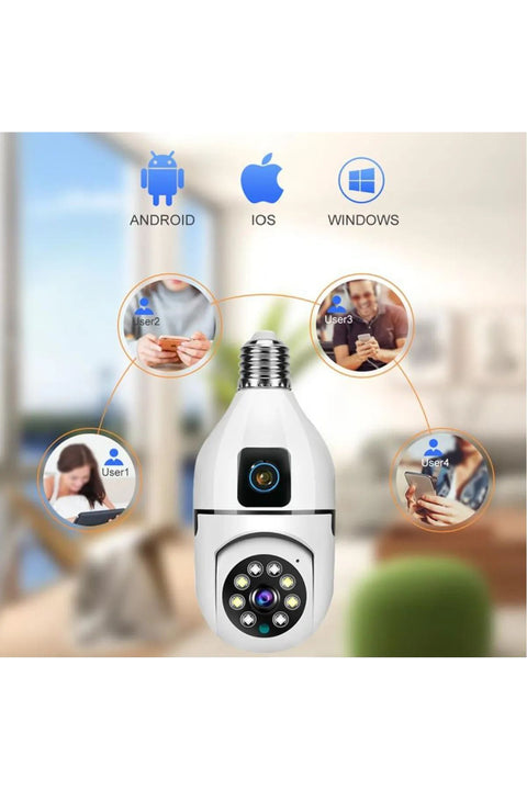 Int-Cmr5 1080P WiFi Güvenlik Kamerası 360° PTZ