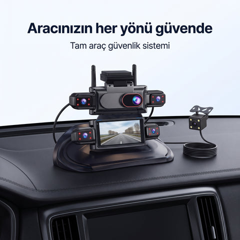 360° WiFi Quad Araç Kamerası