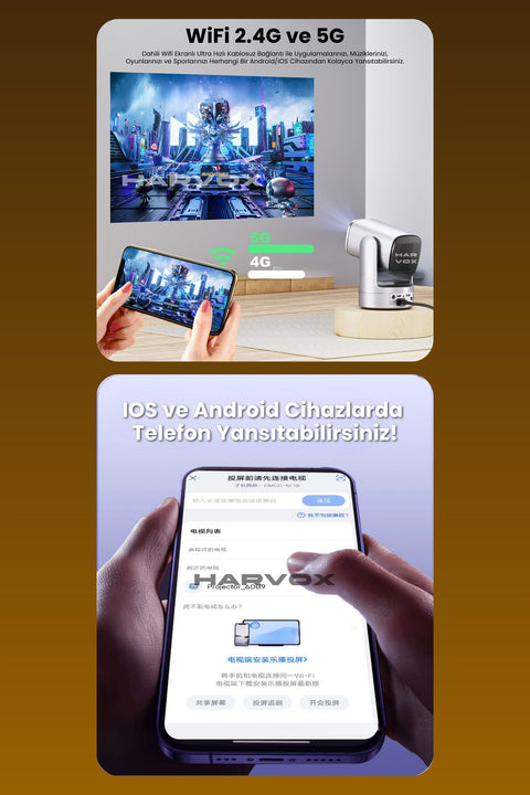 Apollon Vision Akıllı Projeksiyon (, 9750mAh, 150 Ansi Lumen)