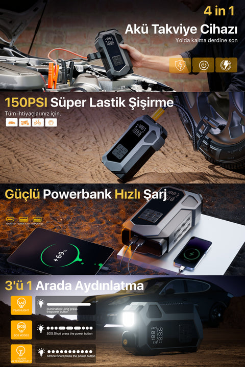 Jump Starter 4in1 16000mAh
