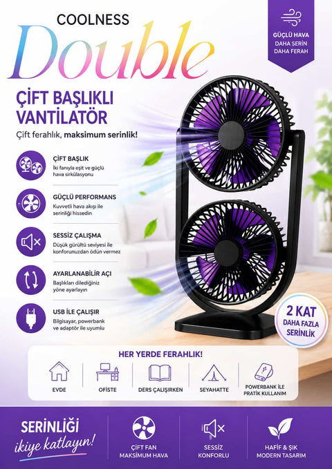 Double Fan