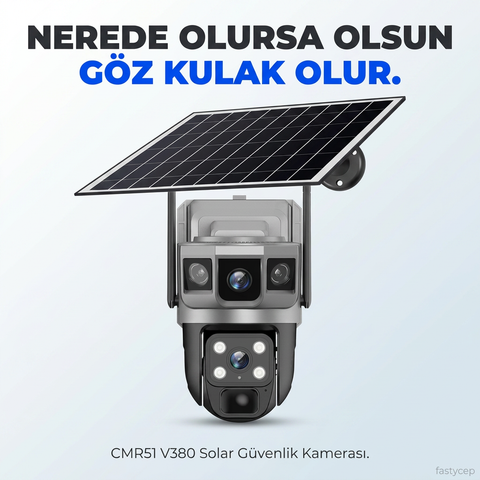 CMR51 V380 Solar Güvenlik Kamerası