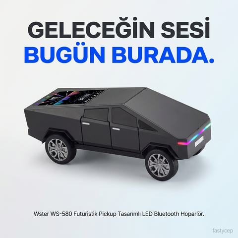 Wster WS-580 Music Car Speaker (Cybertruck, LED)