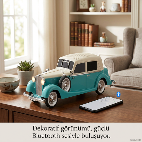 Wster WS-1934 Music Car Speaker (Klasik Siyah)