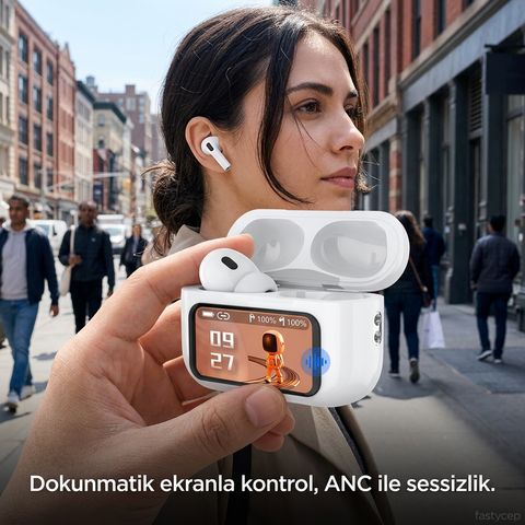 ANC + Ambient Sound Ekranlı TWS Kulaklık