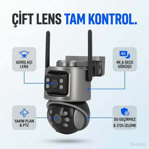 CMR61 Dış Mekan Dual-Lens 8MP WiFi Kamera