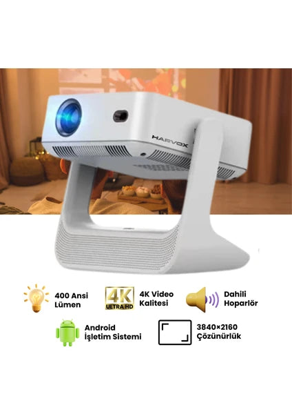 C3 Buds Tablet Ekranlı Akıllı Projeksiyon