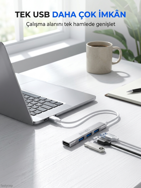 EKD-UH60, USB3.0 to 3xUSB 2.0, 1xUSB 3.0, Metal, USB HUB