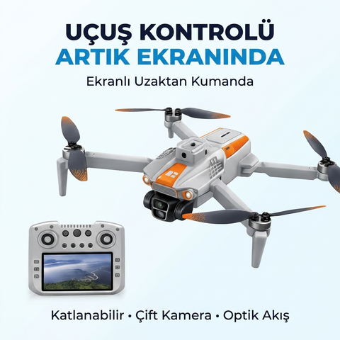 R06 | Akıllı Çarpışma Engelleme | Katlanabilir Hd Kameralı - Ekranlı Drone