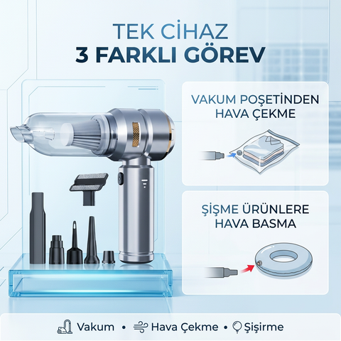 ST-6659 Plus Kablosuz El Süpürgesi & Hava Üfleme (2'si 1 Arada)