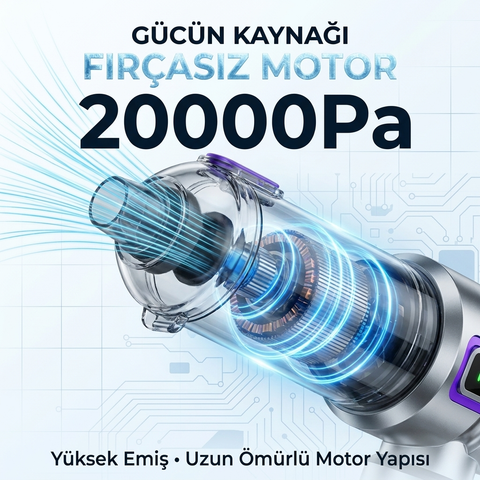 Brushless Motor Vacuum Cleaner 20000Pa