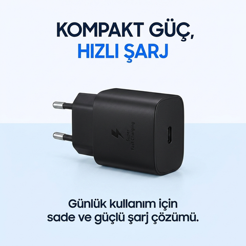 25w Type-c Girişli 3.0a Hızlı Şarj Adaptörü | Hızlı Şarj Destekli Usb C Duvar Priz Başlığı