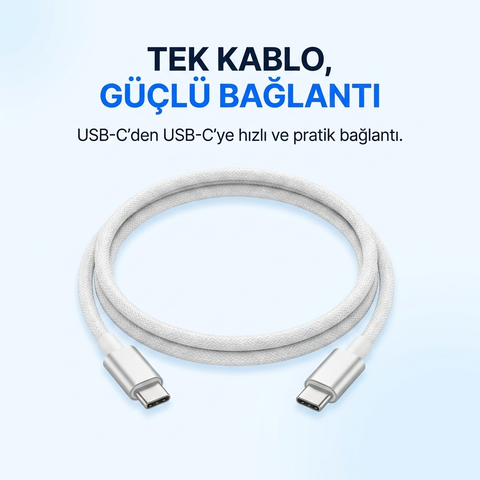 16 PRO MAX 60W TYPE-C TYPE-C 1 METRE ŞARJ KABLOSU IPHONE