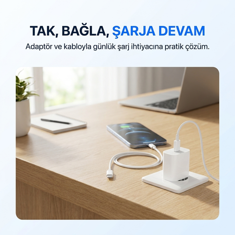 20W LİHTNİNG ŞARJ ALETİ