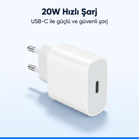 Yeni Nesil Şarj Başlığı 20w Hızlı Şarj Adaptörü