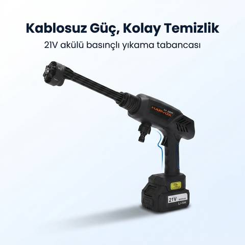 Kablosuz Basınçlı Yıkama Tabancası | Taşınabilir Oto Yıkama