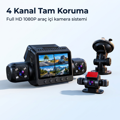 9720 Araç Kamerası – 4 Kamerali