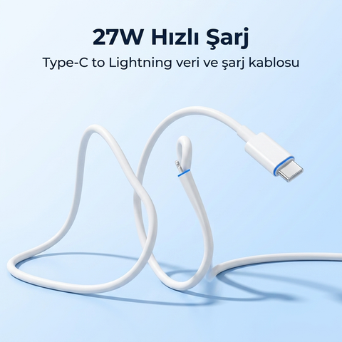 2.6A USB Lightning Sarj + Kablosu