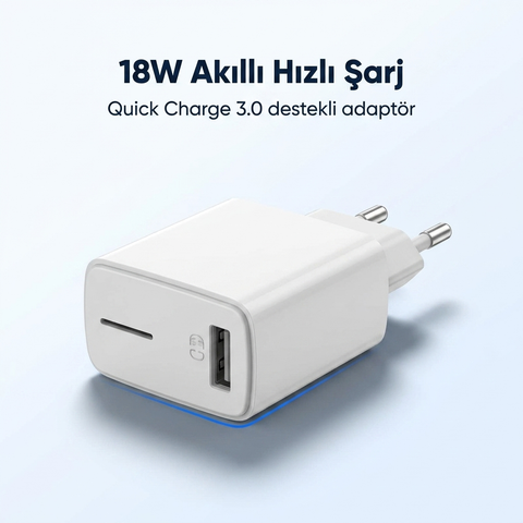 18W Hizli Sarj Adaptoru Quick Charge 3.0