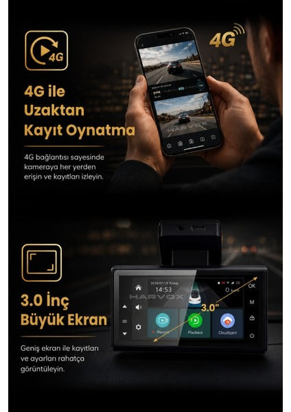 Araç Içi Kamera 2k Hd Görüntü Araç Kamerası