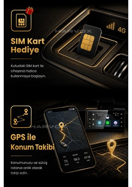 Araç Içi Kamera 2k Hd Görüntü Araç Kamerası