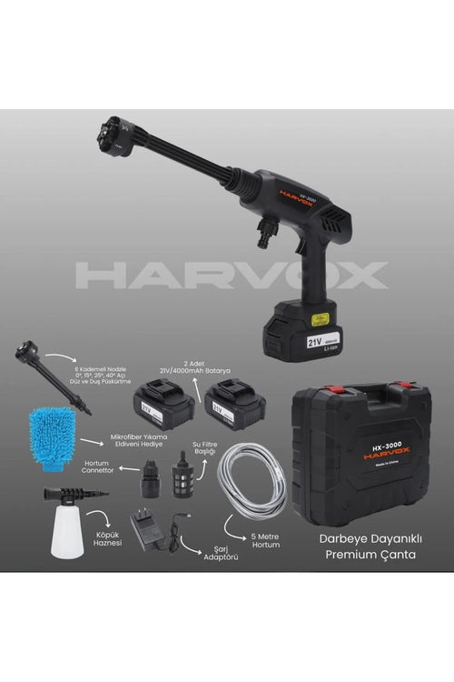 Harvox HX-3000 Yüksek Basınçlı Araç Yıkama Makinesi