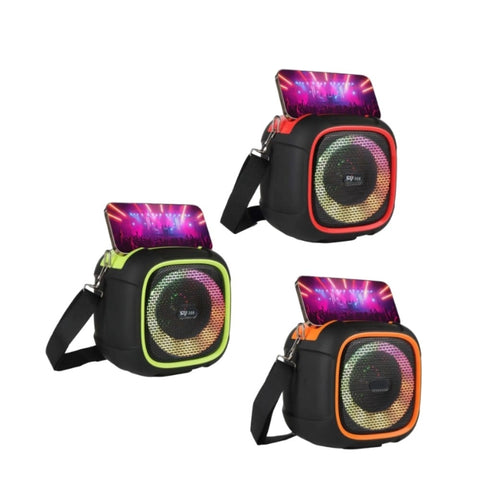 Bluetooth Hoparlör RGB Işıklı Taşınabilir Kablosuz Hoparlör USB TF Kart Destekli
