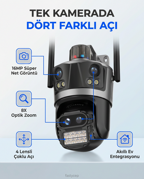 CMR57 8K 16MP 4 Lens – 3 Ekran