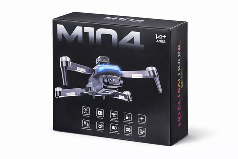 M104 Katlanabilir Drone | HD Kamera + Işıklı Tasarım + Kolay Uçuş