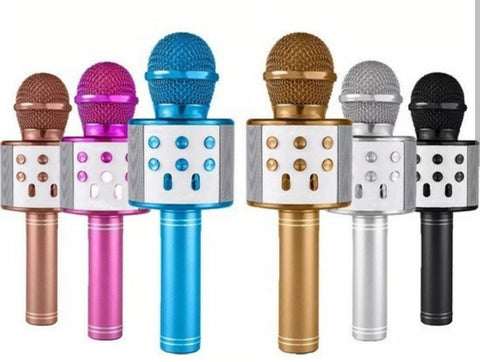 Bluetooth Karaoke Mikrofon | Hoparlörlü Kablosuz Taşınabilir Mikrofon