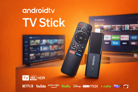 Android TV Stick 4K HDR – Akıllı TV Dönüştürücü, Netflix YouTube Prime Video Destekli Android TV Dongle