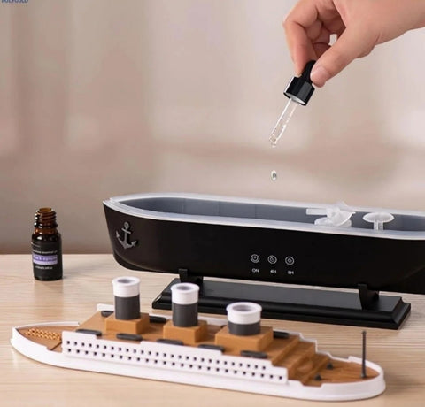 Jellyfish Gemi Tasarımlı Aroma Difüzör (LED Efektli)