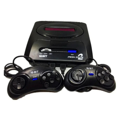 SEGA Mega Drive 2 Retro Oyun Konsolu | 16-Bit Klasik Oyunlar + 2 Kablolu Kol