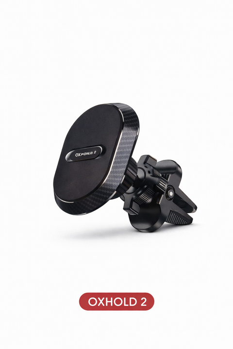 Araç İçi Manyetik Telefon Tutucu Havalandırma Tipi – Karbon Görünümlü OXHOLD 2
