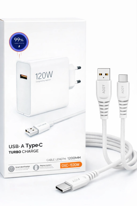 120w şarj aleti ve kablosu