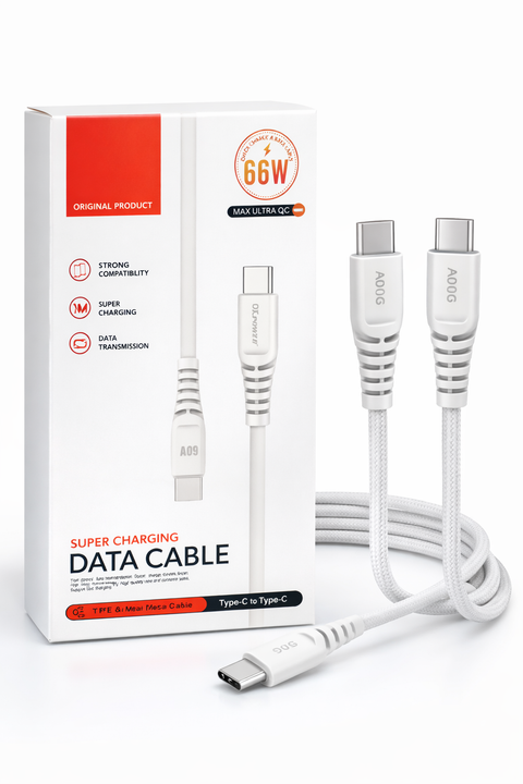 Type c 66 watt şarj kablosu