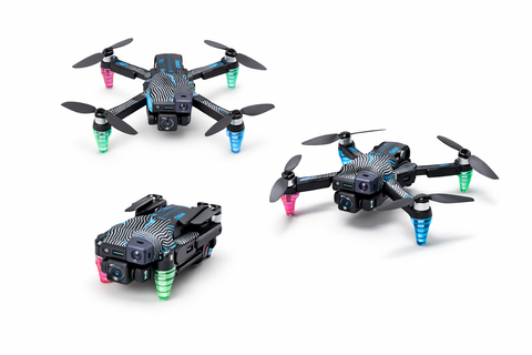 C195 Katlanabilir Drone | HD Kamera + LED Işık + Kolay Kullanım