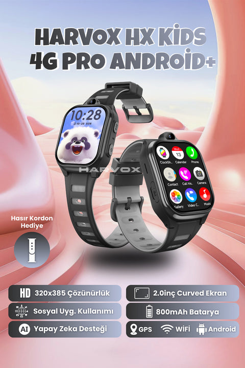 HX Kids 4G Pro+ Android Akıllı Çocuk Saati