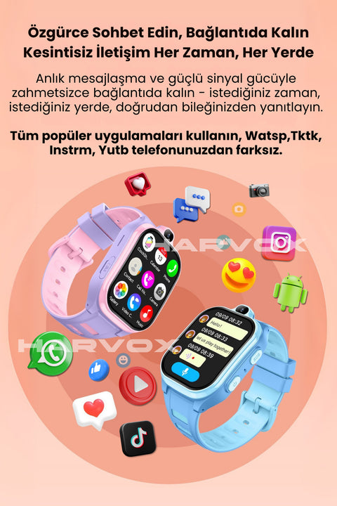 HX Kids 4G Pro+ Android Akıllı Çocuk Saati