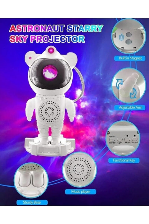 Astronot Gece Lambası Bluetooth Hoparlör
