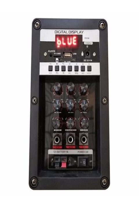 Lt-910 Şarjlı Kumandalı Çift Mikrofonlu Hoparlör Karaoke Sistemi 80 Watt Taşınabilir Amfi Hoparlör